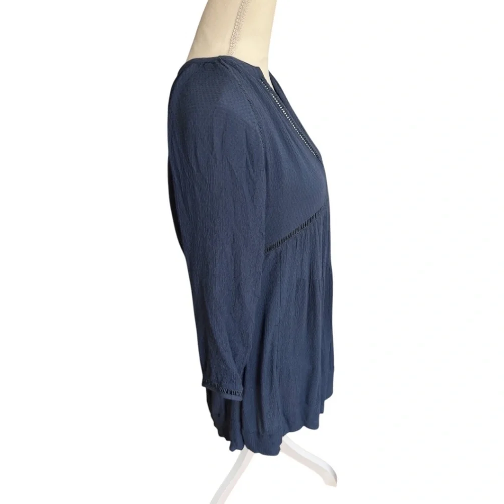 Free People Go Lightly Swing Blue Dress